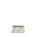 DIOR MINI DIORAMA BAG LEATHER METALLIC SILVER LGHW