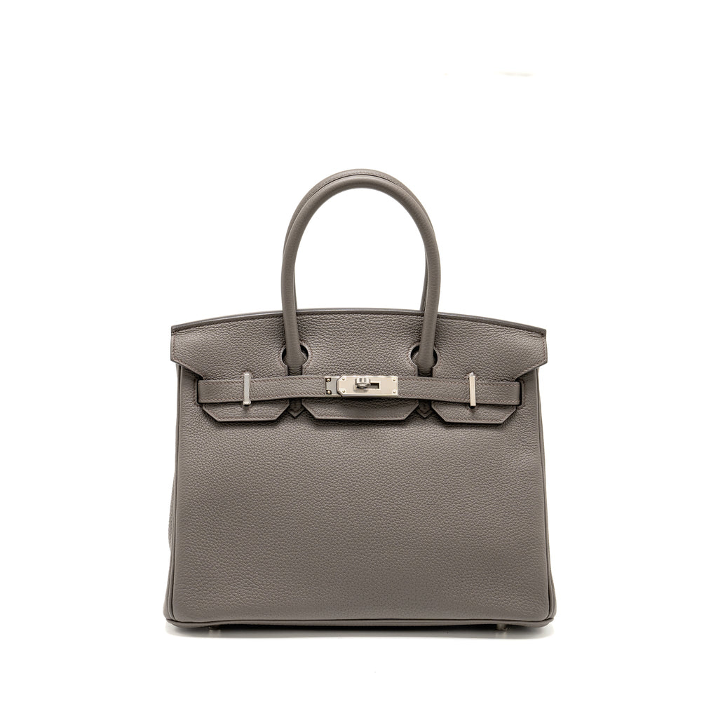 HERMES BIRKIN 30 TOGO GRIS ETAIN SHW
