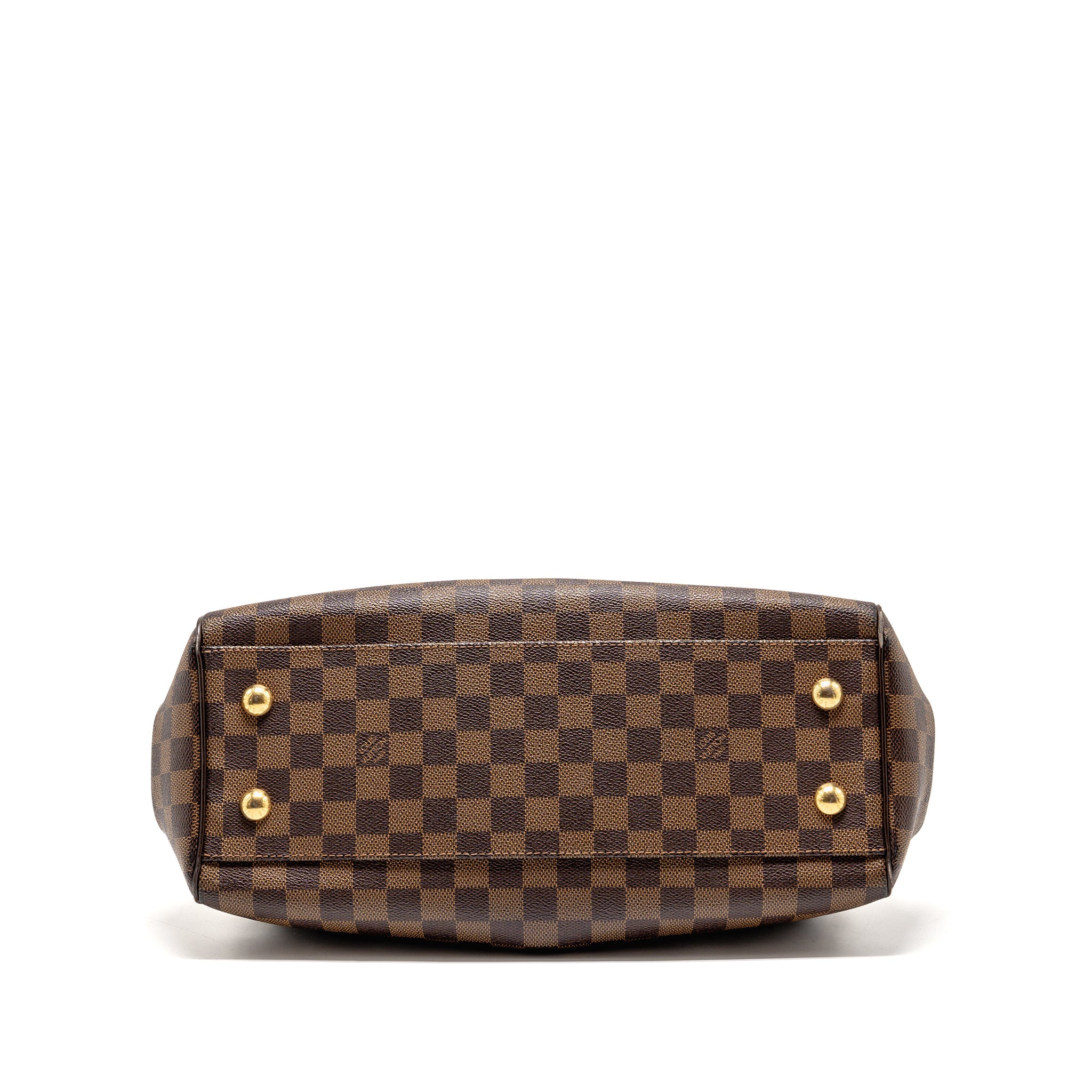 LOUIS VUITTON TREVI PM TOTE BAG DAMIER EBENE CANVAS GHW