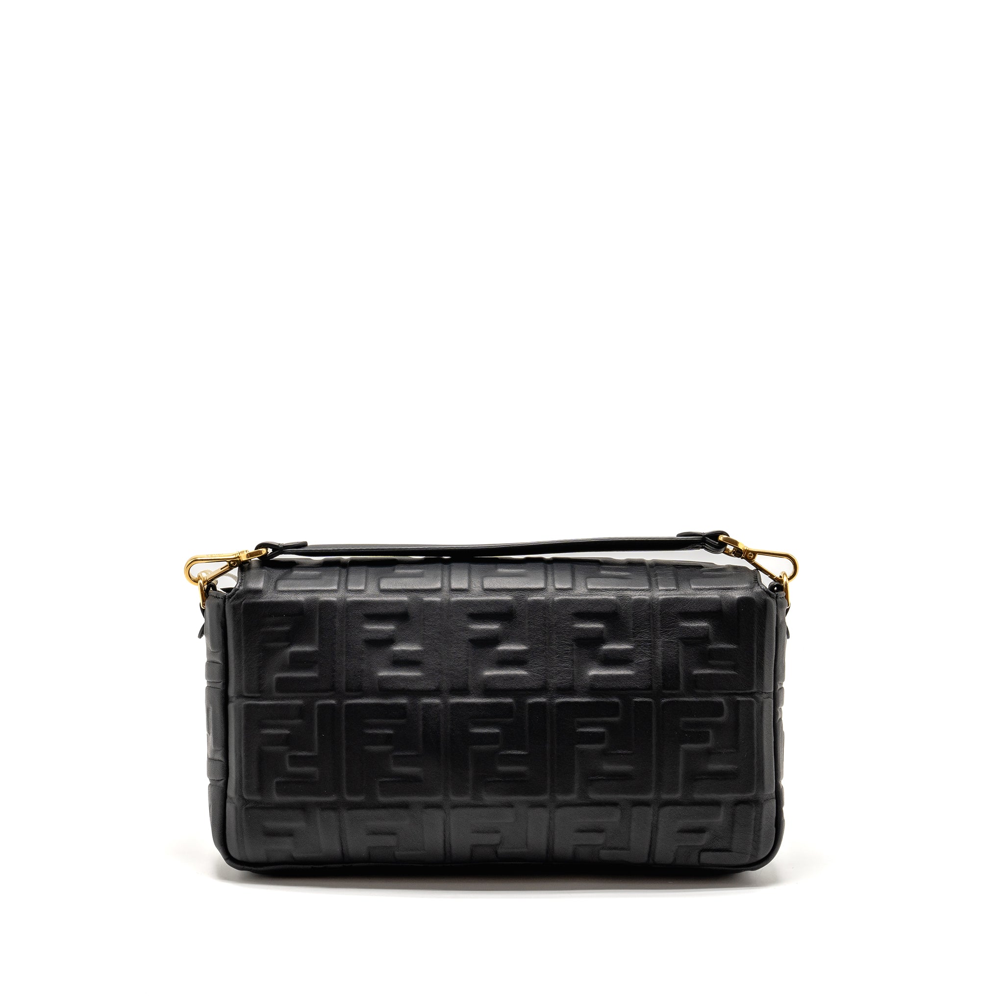 FENDI LARGE BAGUETTE BAG NAPPA BLACK GHW