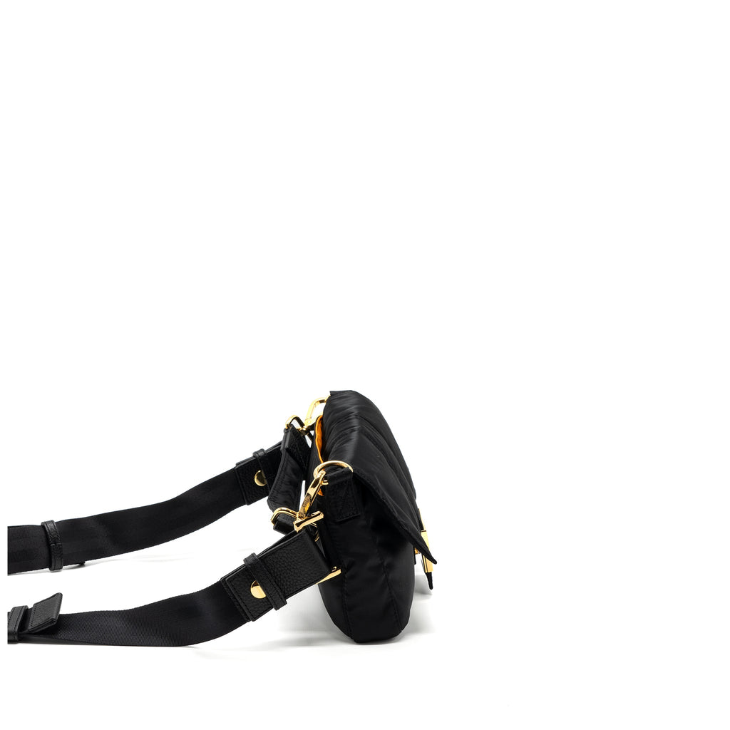 FENDI REGULAR BAGUETTE NYLON BLACK GHW