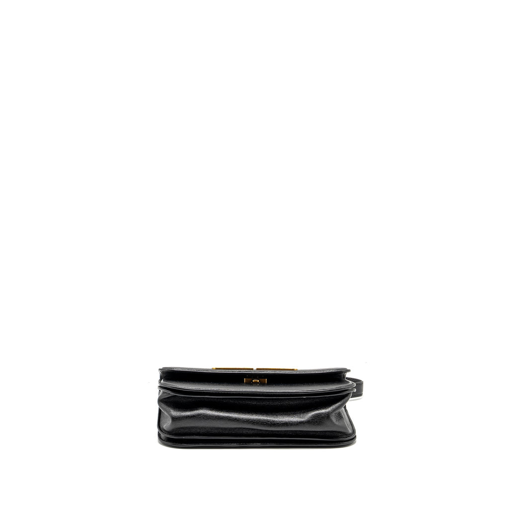 BALENCIAGA GOSSIP SHOULDER BAG CALFSKIN BLACK GHW