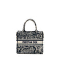 DIOR SMALL BOOK TOTE BLUE TOILE DE JOUY EMBROIDERY