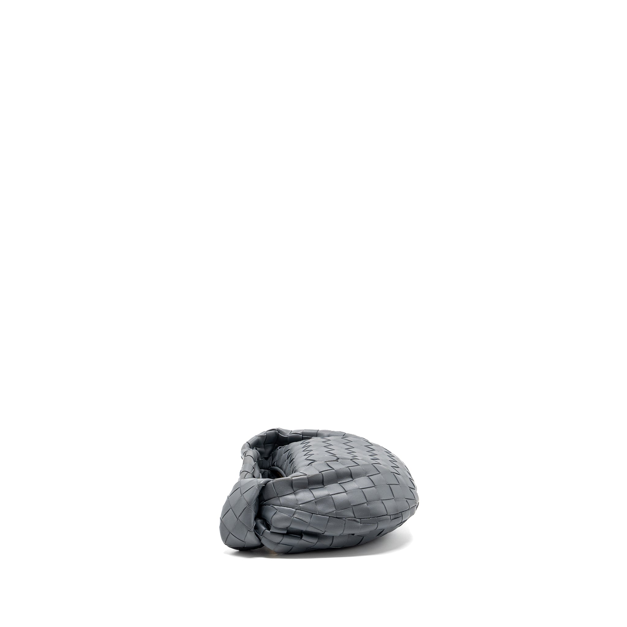 BOTTEGA VENETA MINI JODIE LAMBSKIN STORM GHW