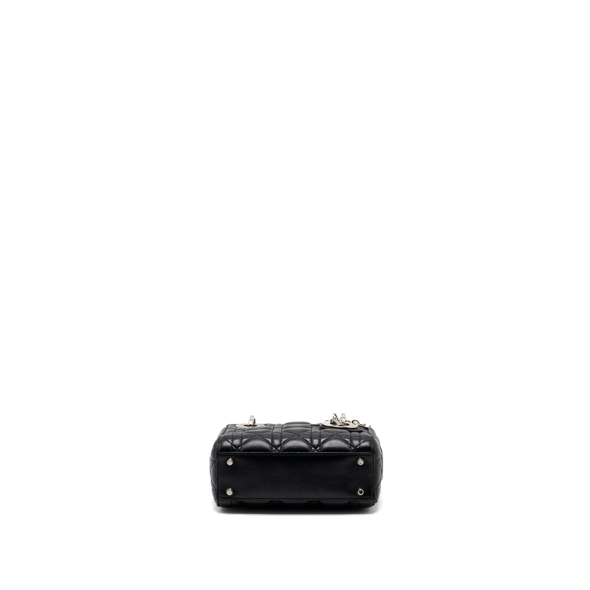 DIOR MINI LADY DIOR LAMBSKIN BLACK SHW
