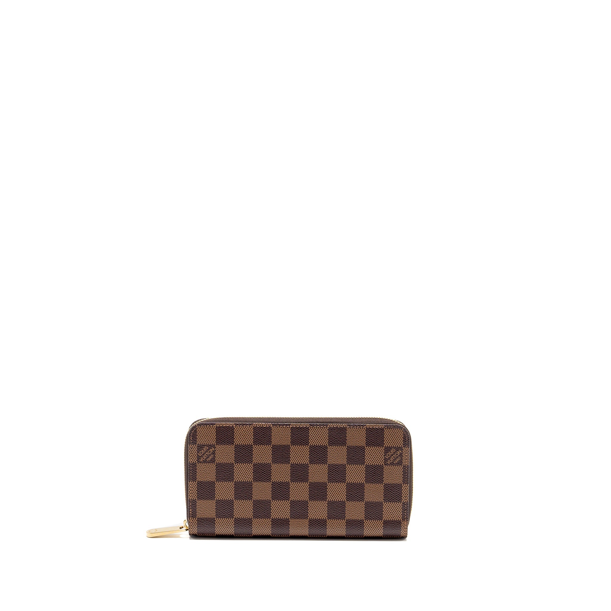LOUIS VUITTON ZIPPY ORGANIZER MONOGRAM CANVAS DAMIER EBENE GHW