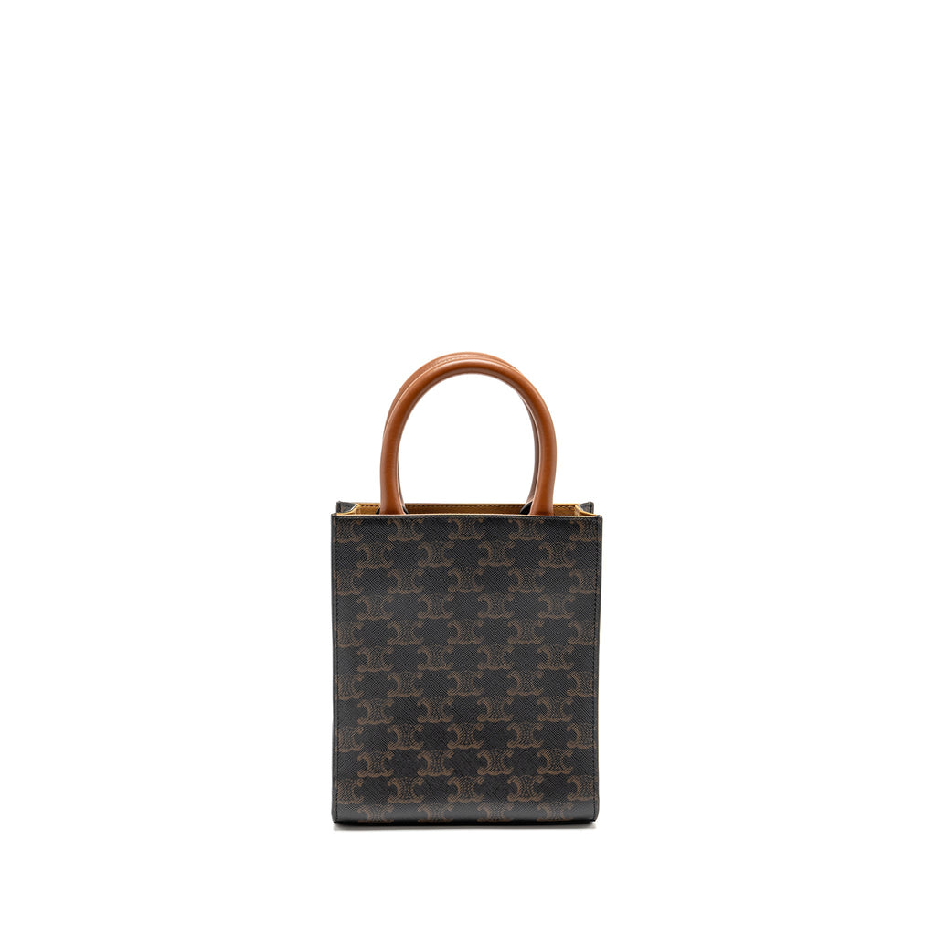 CELINE MINI VERTICAL CABAS TRIOMPHE CANVAS GHW