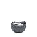 BOTTEGA VENETA MINI JODIE LAMBSKIN STORM GHW