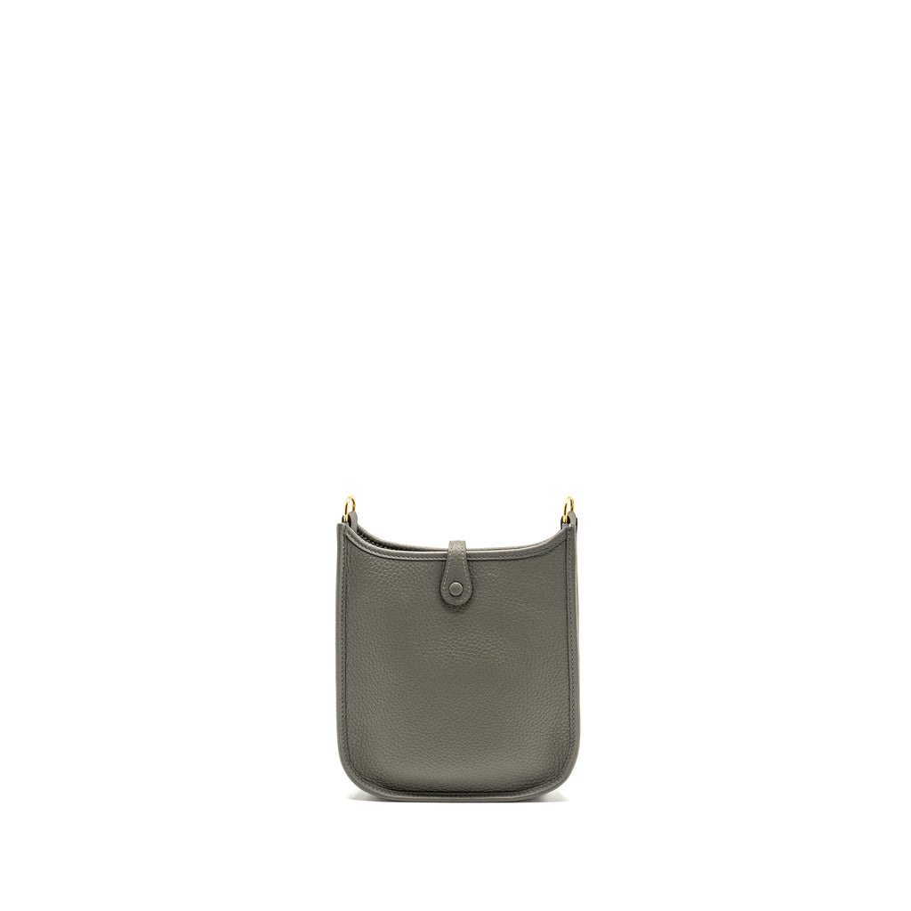 HERMES MINI EVELYNE CLEMENCE GRIS MEYER GHW