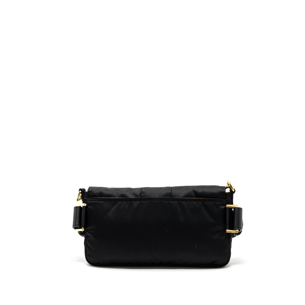 FENDI REGULAR BAGUETTE NYLON BLACK GHW
