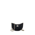 CHANEL QUILTED CRYSTAL MINI HOBO CROSSBODY BAG VELVET BLACK LGHW (MICROCHIP)