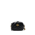 GUCCI GG MARMONT CAMERA BAG LEATHER BLACK GHW