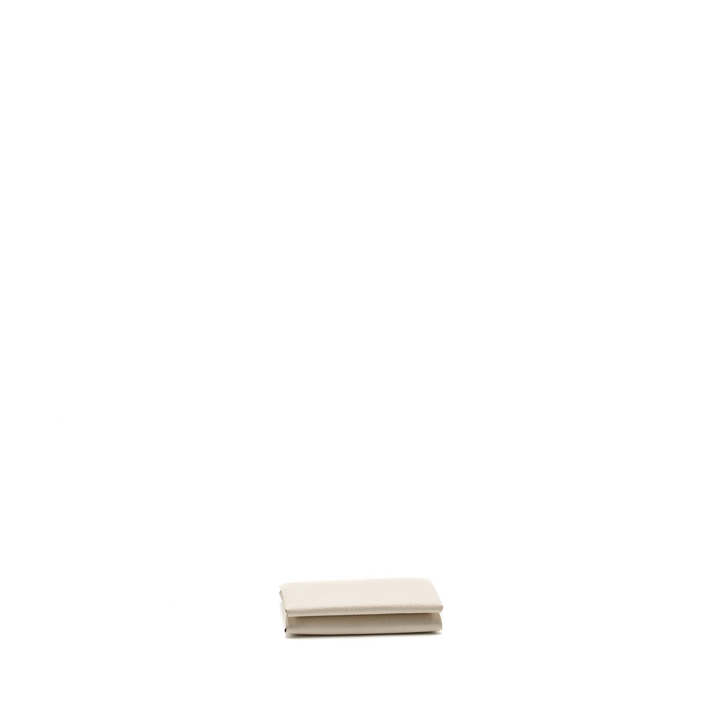 HERMES CALVI CARDHOLDER CHÈVRE MYSORE NATA/QUEBRACHO SHW