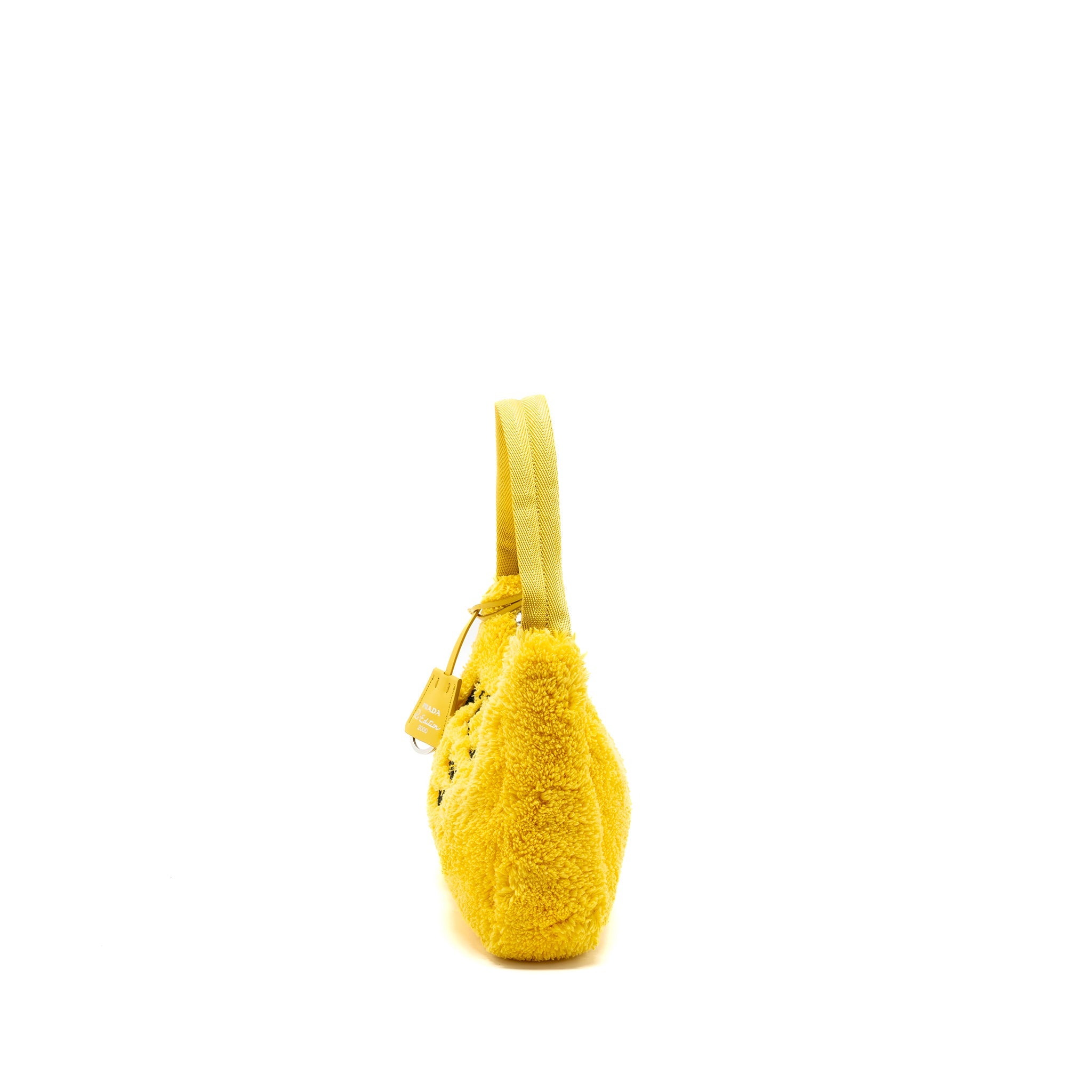 PRADA RE-EDITION 2000 TERRY MINI BAG YELLOW SHW
