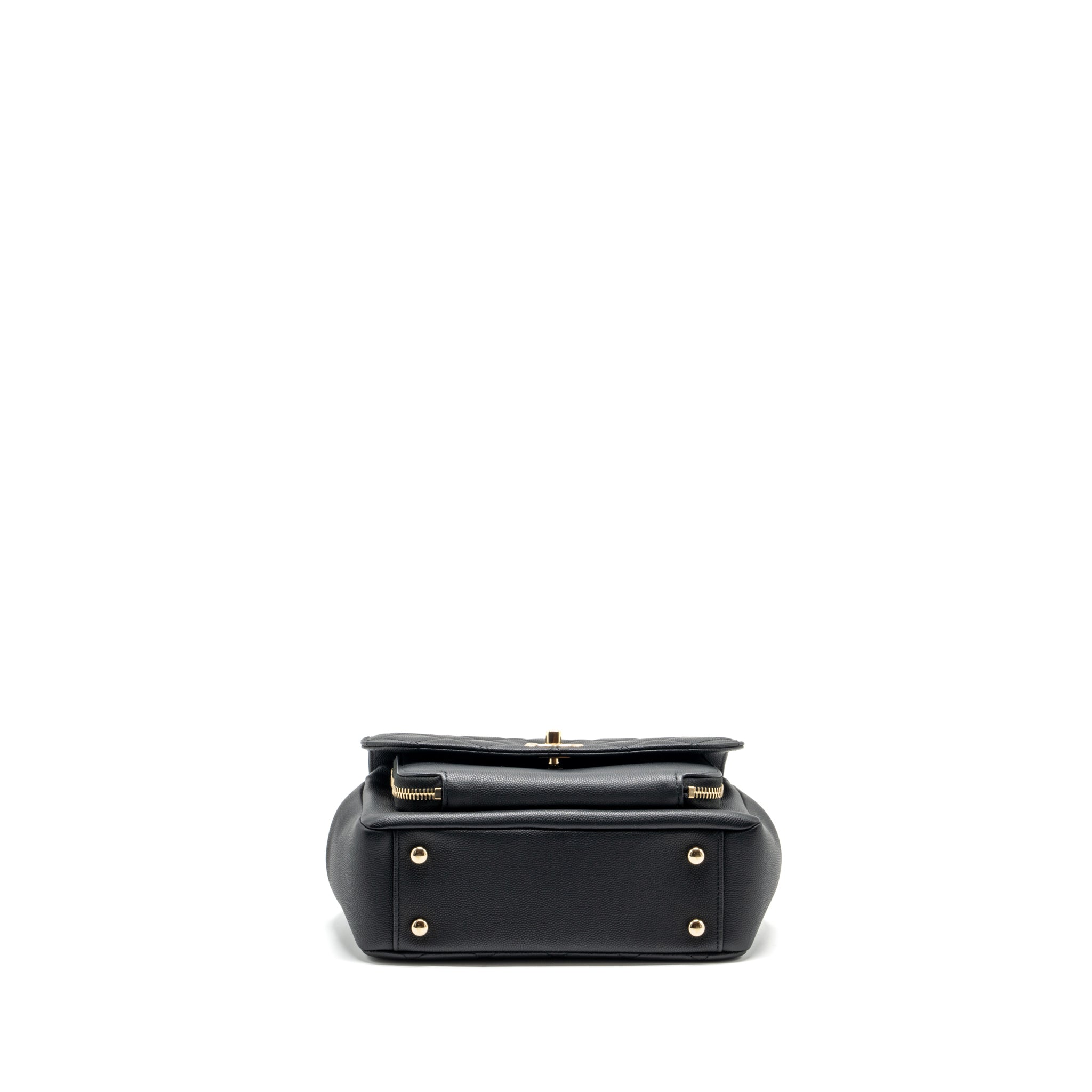 CHANEL MEDIUM BUSINESS AFFINITY CAVIAR BLACK LGHW