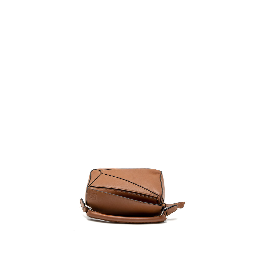 LOEWE MINI PUZZLE BAG CALFSKIN TAN SHW