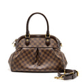LOUIS VUITTON TREVI PM TOTE BAG DAMIER EBENE CANVAS GHW