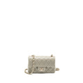 CHANEL 22C MINI RECTANGULAR FLAP BAG LAMBSKIN GREY LGHW (MICROCHIP)