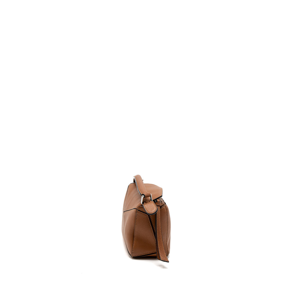 LOEWE MINI PUZZLE BAG CALFSKIN TAN SHW