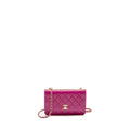 CHANEL TRENDY CC WALLET ON CHAIN LAMBSKIN FUCHSIA GHW