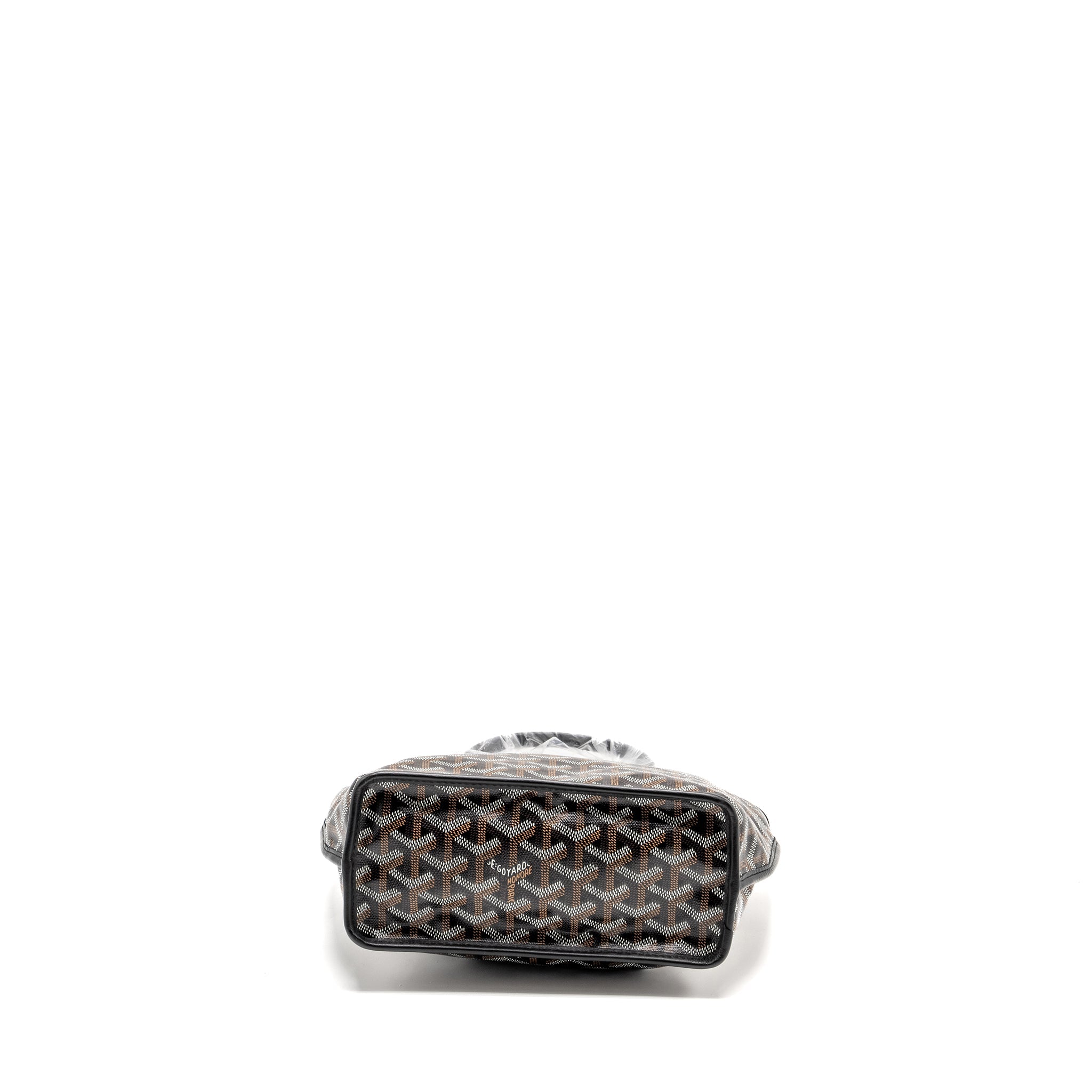 GOYARD MINI ANJOU TOTE GOYARDLINE CANVAS/LEATHER BLACK SHW