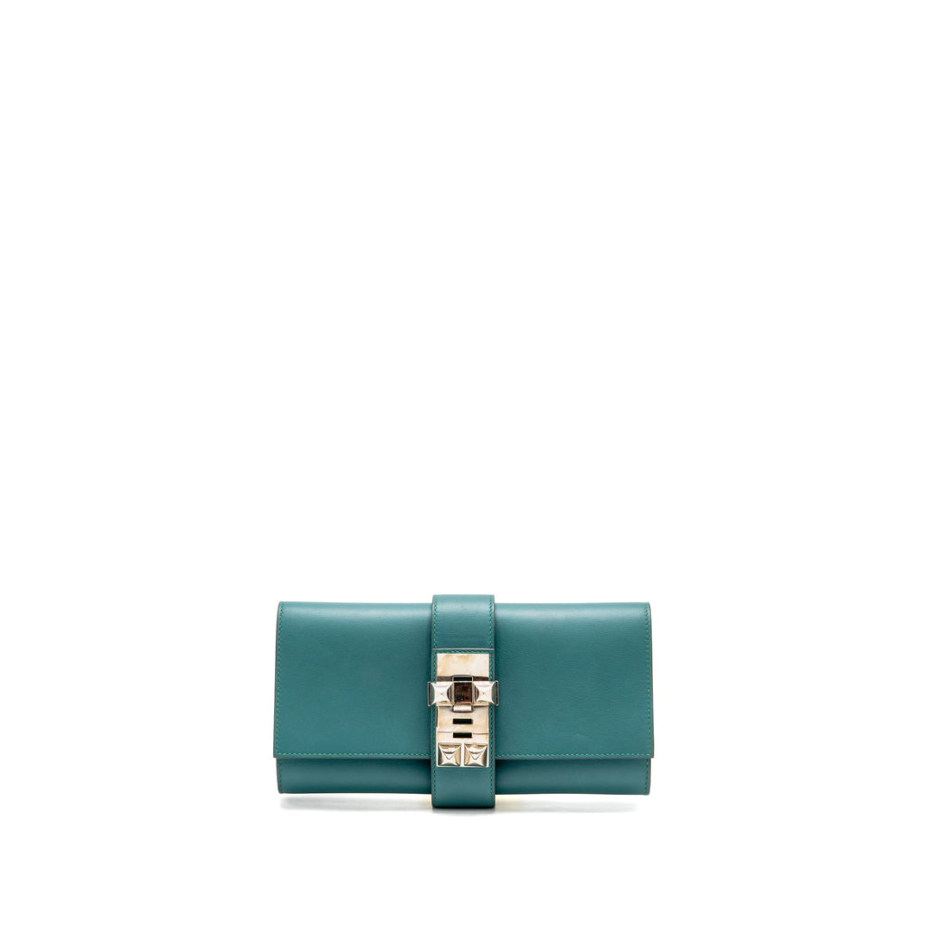 HERMES POCHETTE MEDOR 23 SWIFT MALACHITE SHW