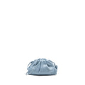 BOTTEGA VENETA MINI POUCH CALFSKIN BLUE GHW