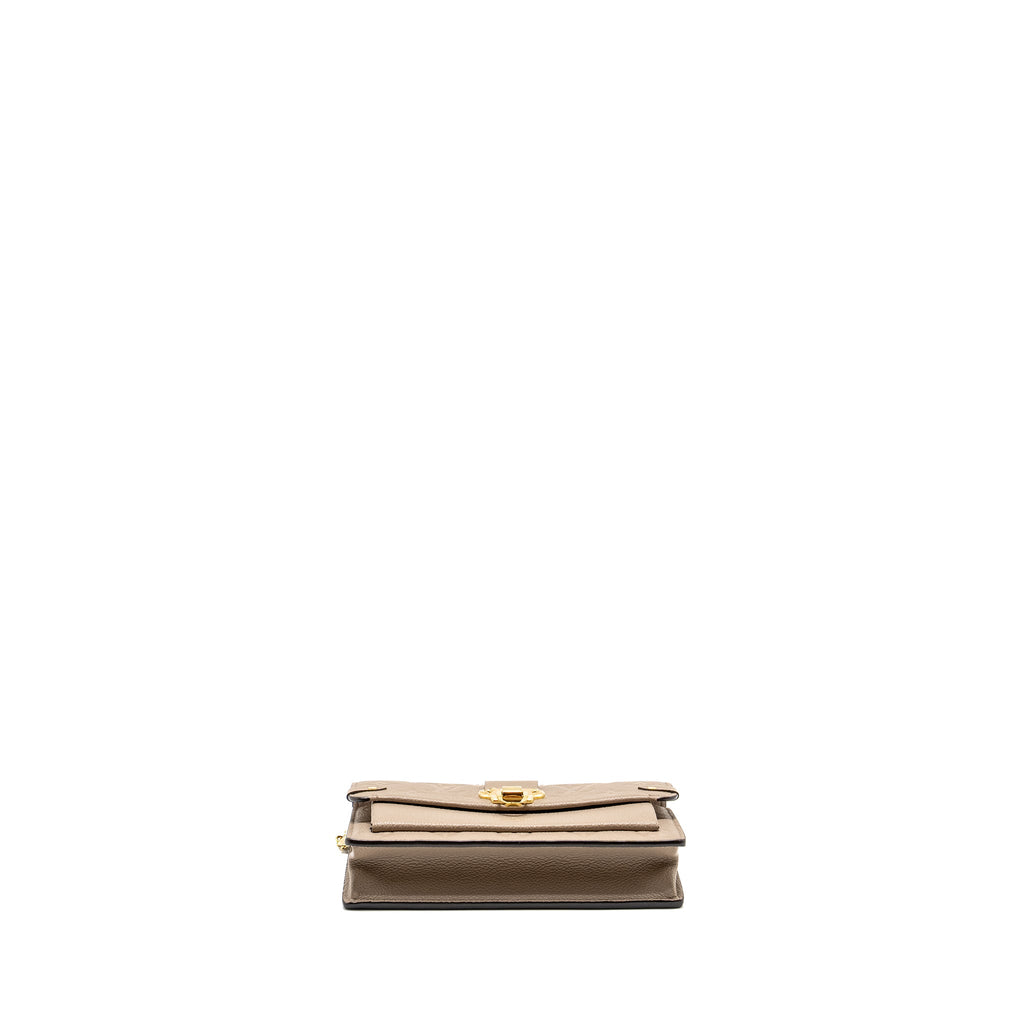 LOUIS VUITTON VAVIN CHAIN WALLET MONOGRAM EMPREINTE GREY GHW