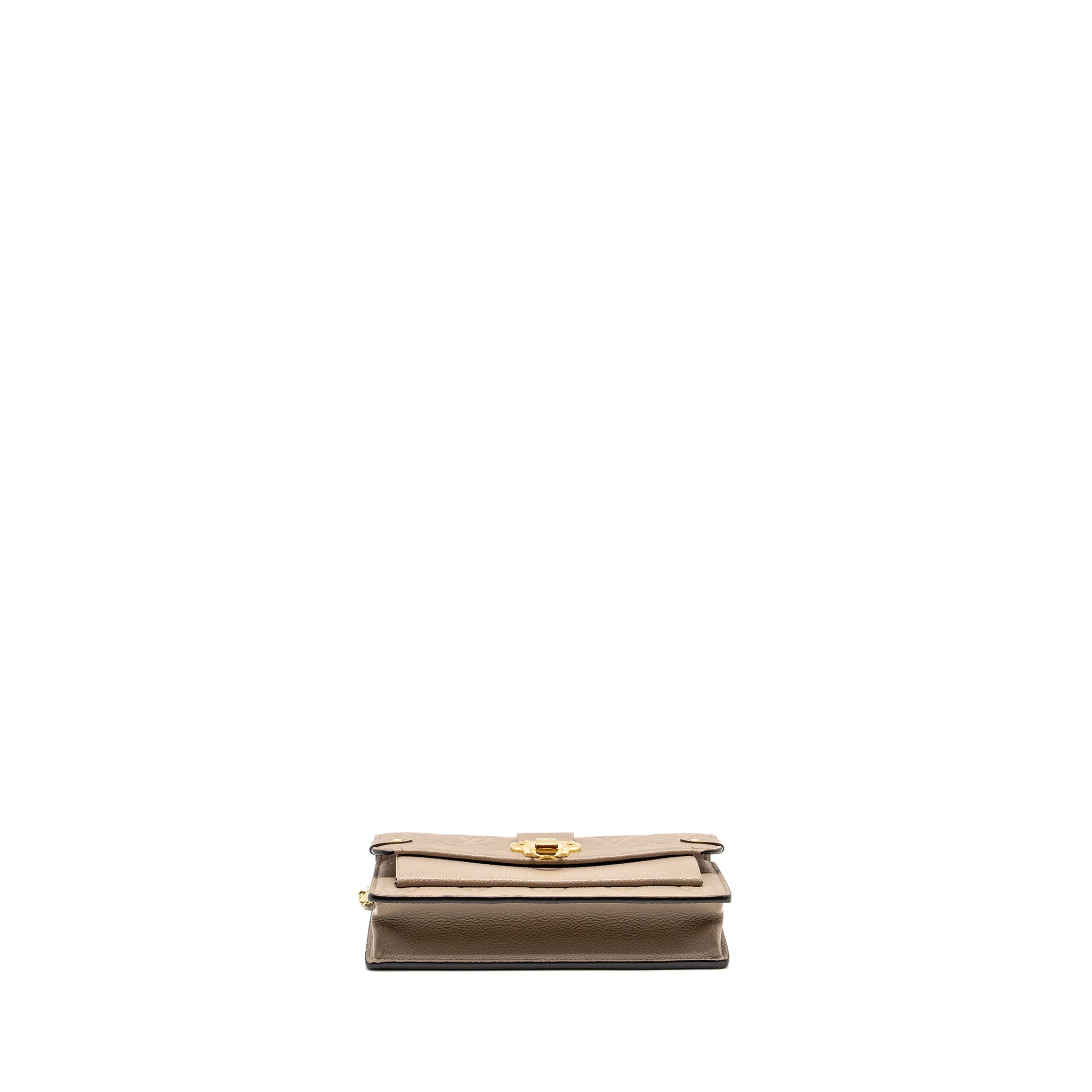 LOUIS VUITTON VAVIN CHAIN WALLET MONOGRAM EMPREINTE GREY GHW