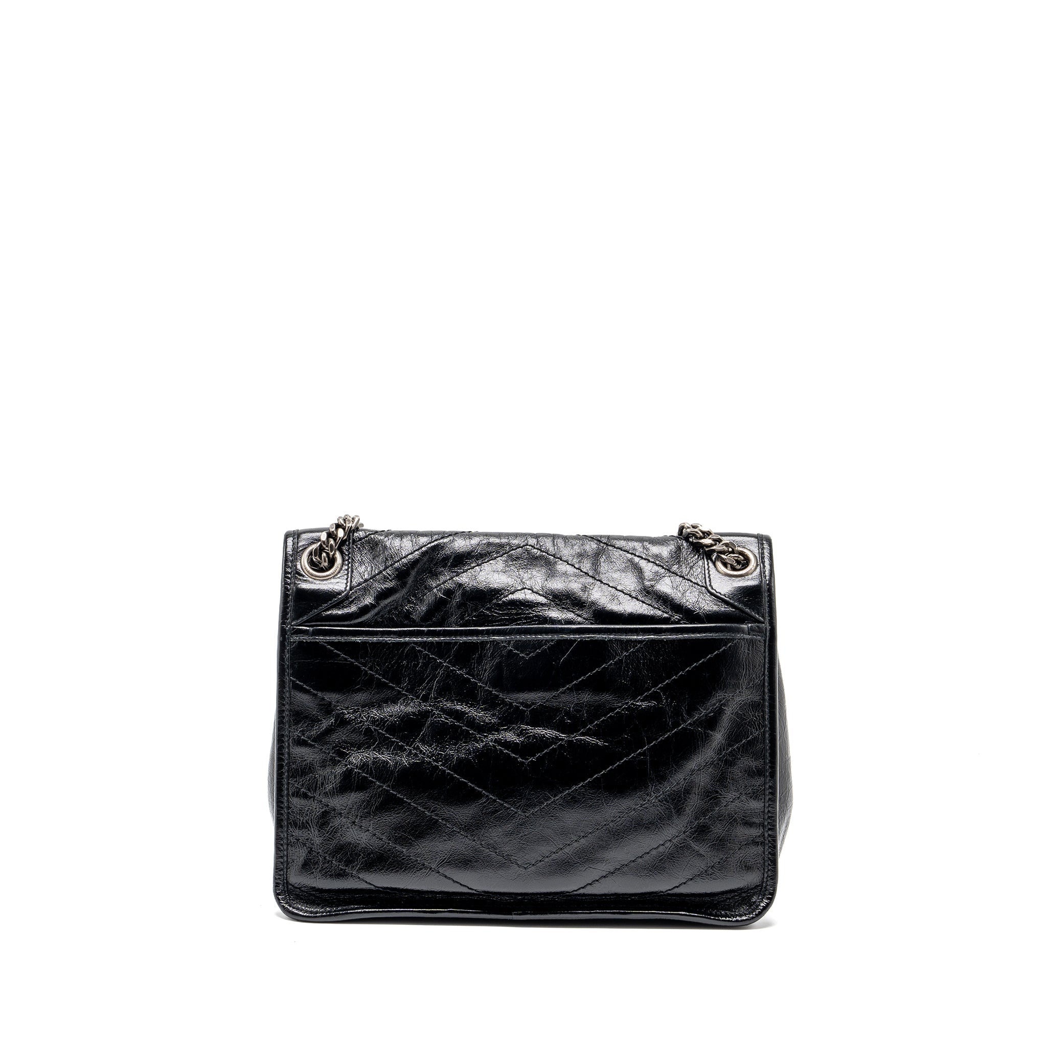 SAINT LAURENT/YSL MEDIUM NIKI CALFSKIN BLACK SHW