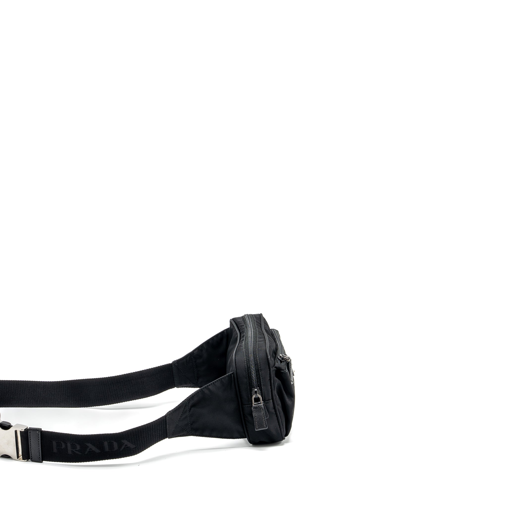PRADA RE-NYLON BELT BAG NYLON BLACK SHW