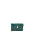 BVLGARI SERPENTI FOREVER WALLET ON CHAIN CALFSKIN GREEN LGHW