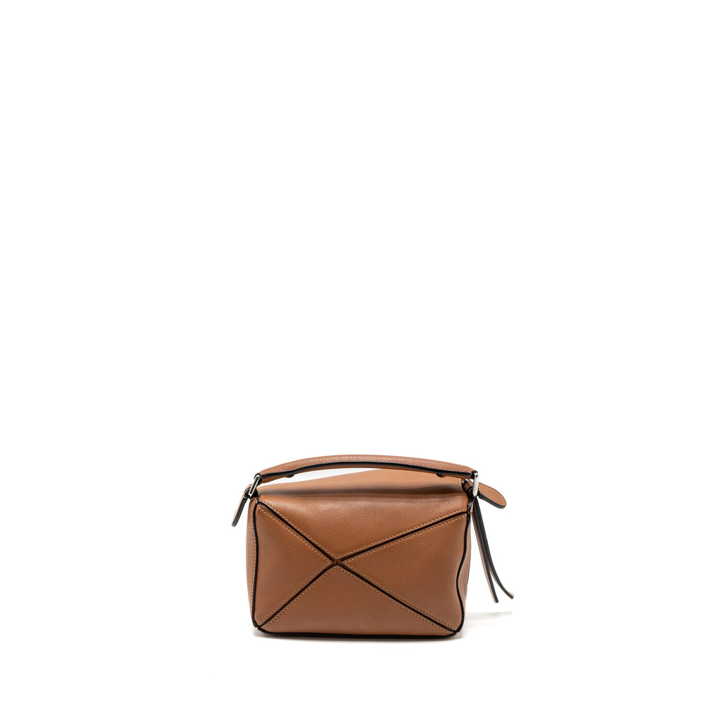 LOEWE MINI PUZZLE BAG CALFSKIN TAN SHW