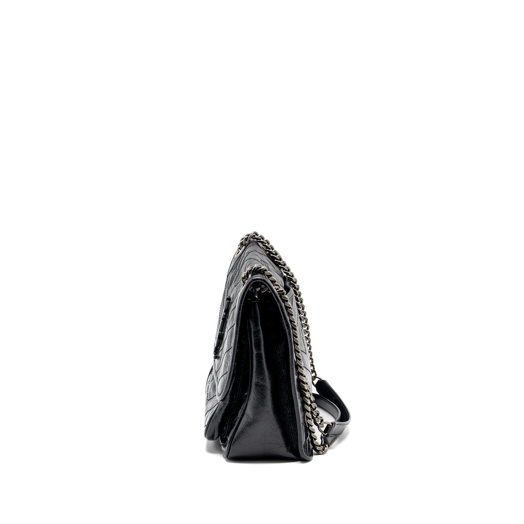 SAINT LAURENT/YSL MEDIUM NIKI CALFSKIN BLACK SHW