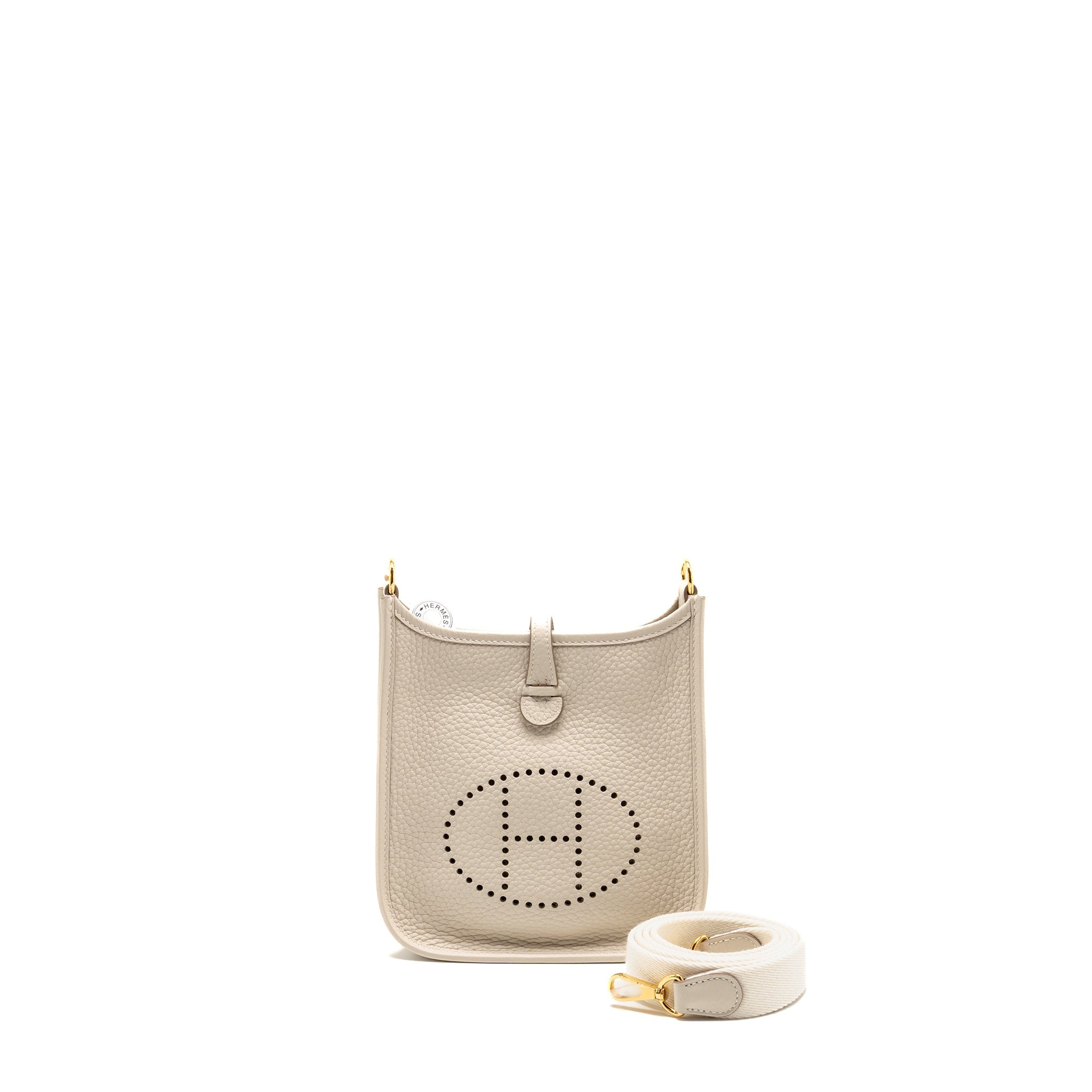 HERMES MINI EVELYNE CLEMENCE CRAIE GHW