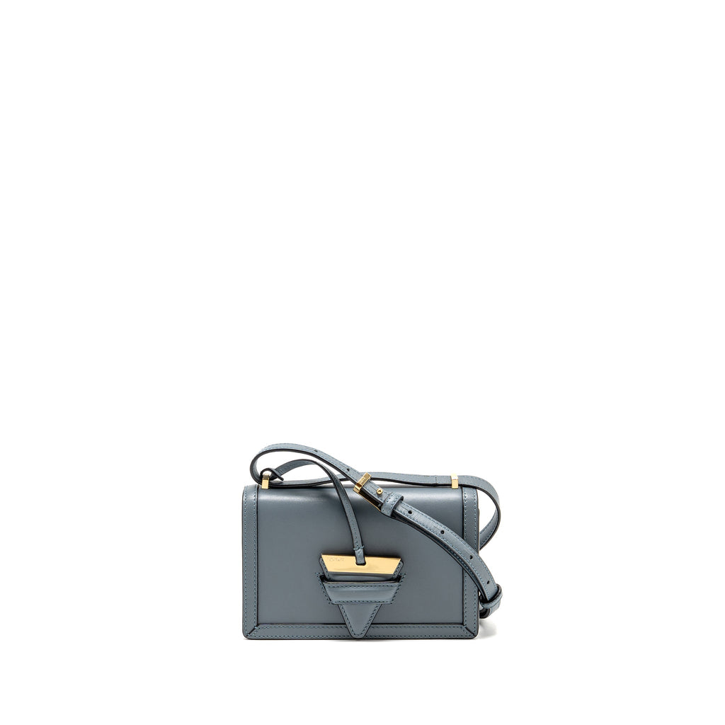 LOEWE BARCELONA SHOULDER BAG CALFSKIN BLUE GHW