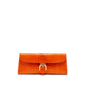 DELVAUX BRILLIANT POCHETTE ALLIGATOR PAPRIKA LGHW
