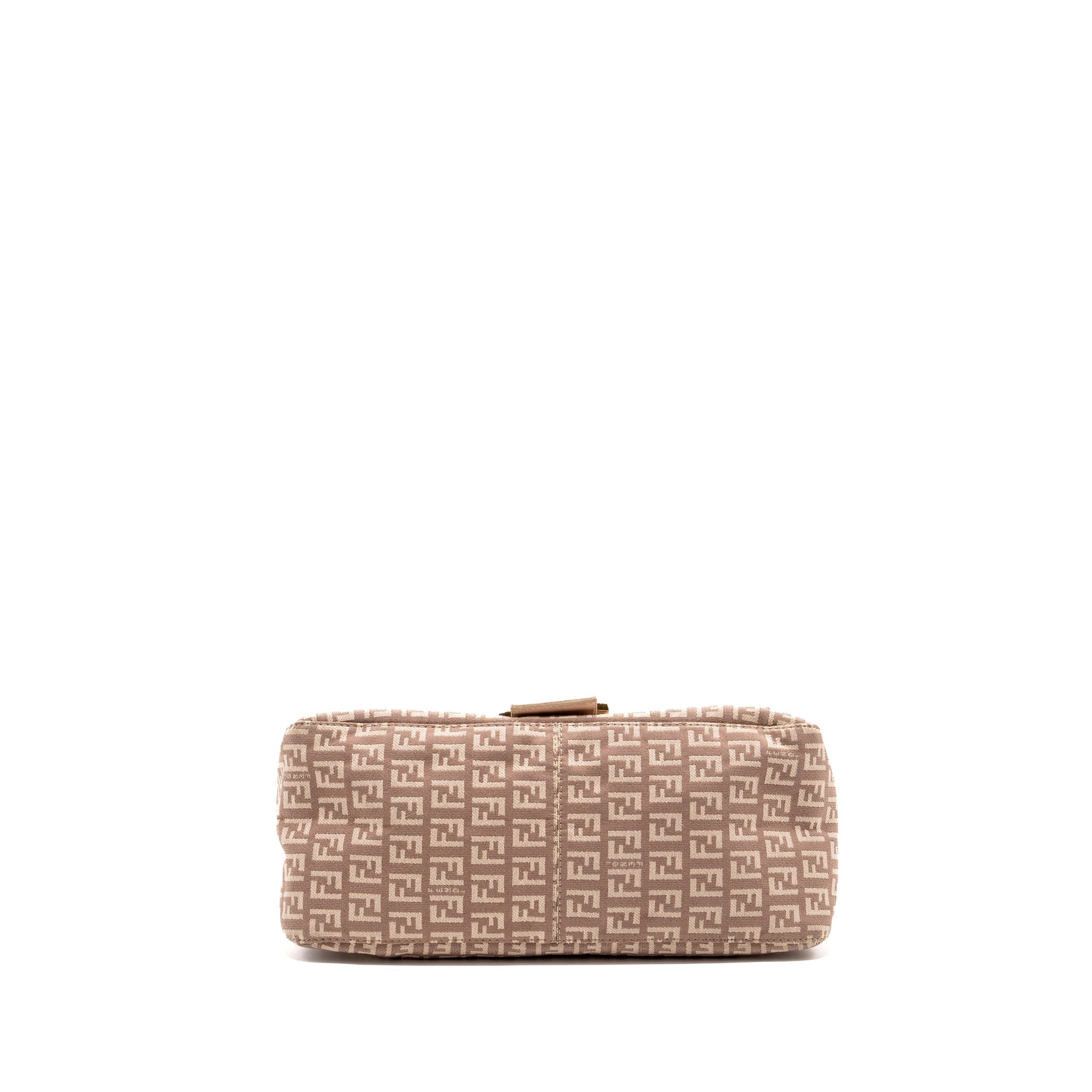 FENDI ZUCCHINO MAMA FLAP BAG FF JACQUARD CANVAS LIGHT PINK GHW