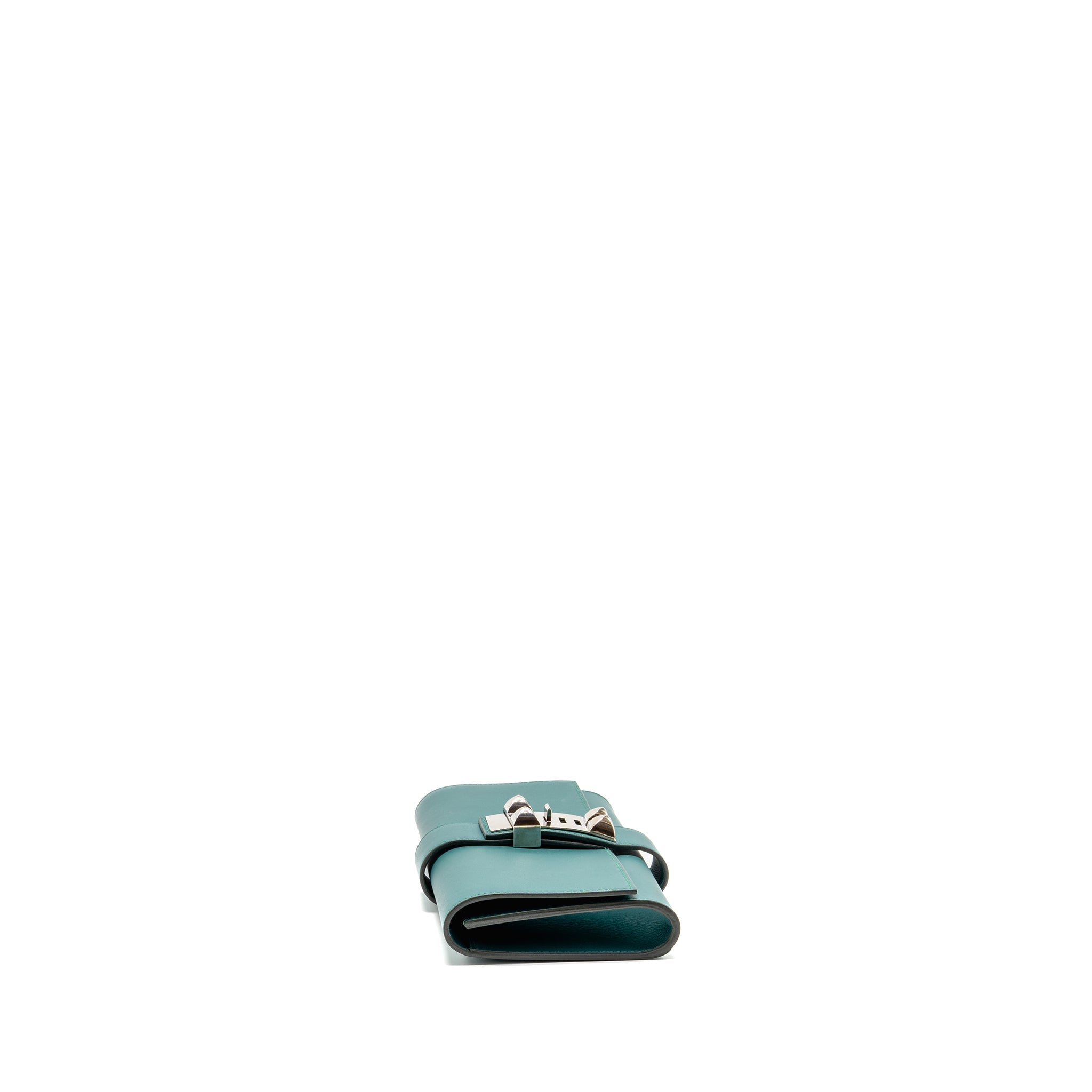 HERMES POCHETTE MEDOR 23 SWIFT MALACHITE SHW