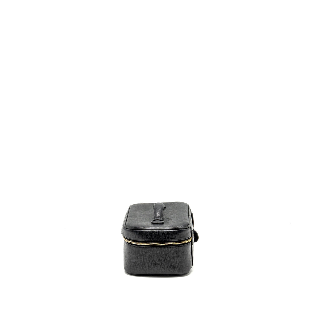 CHANEL VINTAGE VANITY CASE CAVIAR BLACK GHW