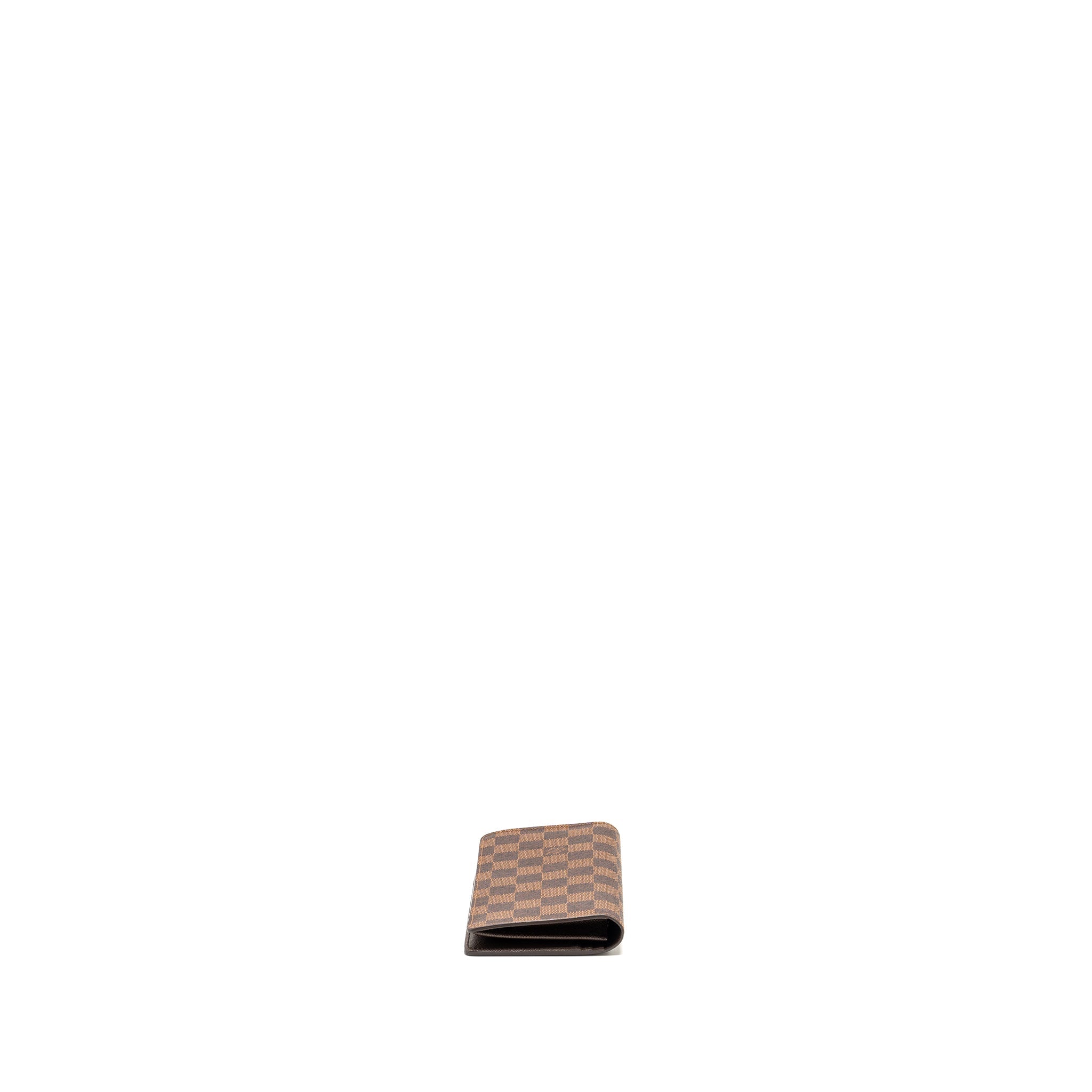LOUIS VUITTON BRAZZA LONG WALLET DAMIER EBENE CANVAS GHW