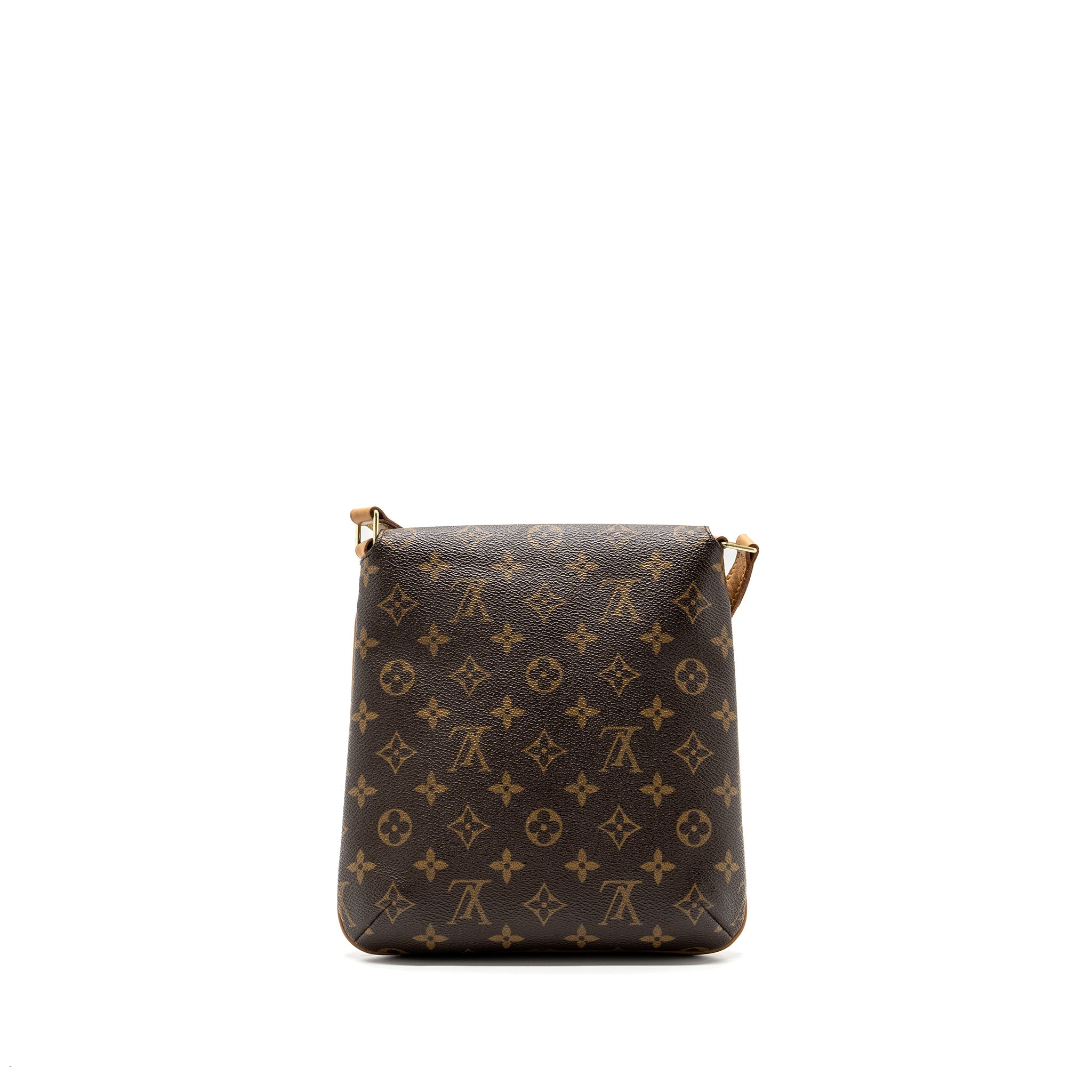 LOUIS VUITTON VINTAGE VERTICAL CROSSBODY FLAP BAG MONOGRAM CANVAS GHW