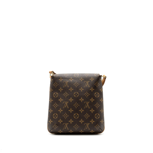 LOUIS VUITTON VINTAGE VERTICAL CROSSBODY FLAP BAG MONOGRAM CANVAS GHW