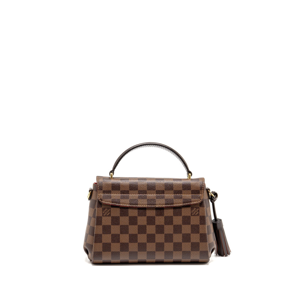 LOUIS VUITTON CROISETTE DAMIER EBENE CANVAS GHW