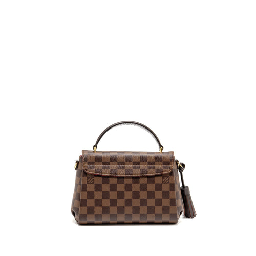 LOUIS VUITTON CROISETTE DAMIER EBENE CANVAS GHW