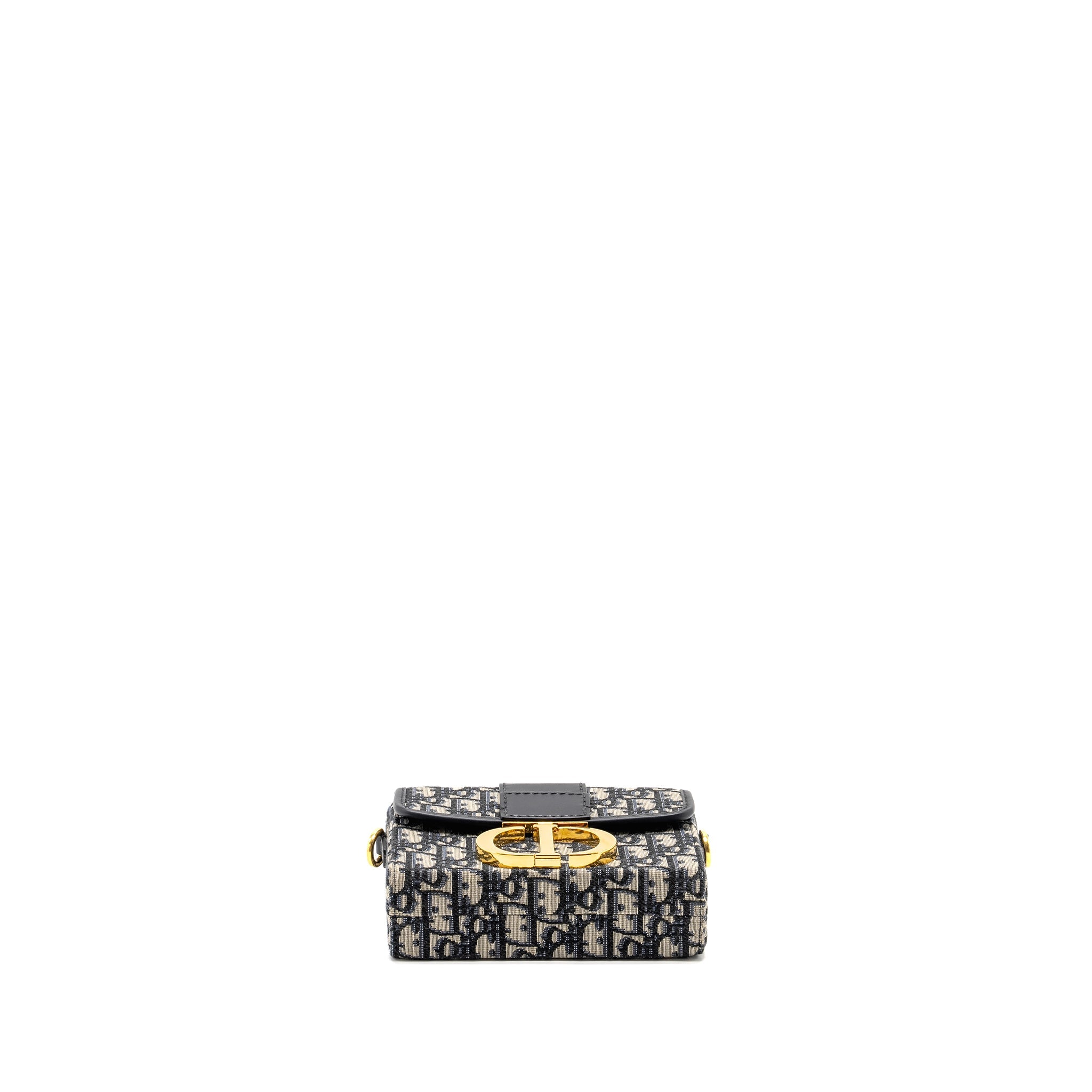 DIOR 30 MONTAIGNE BOX BLUE OBLIQUE JACQUARD GHW