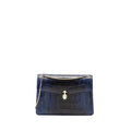 BVLGARI SERPENTI SHOULDER BAG KARUNG SKIN DARK BLUE LGHW