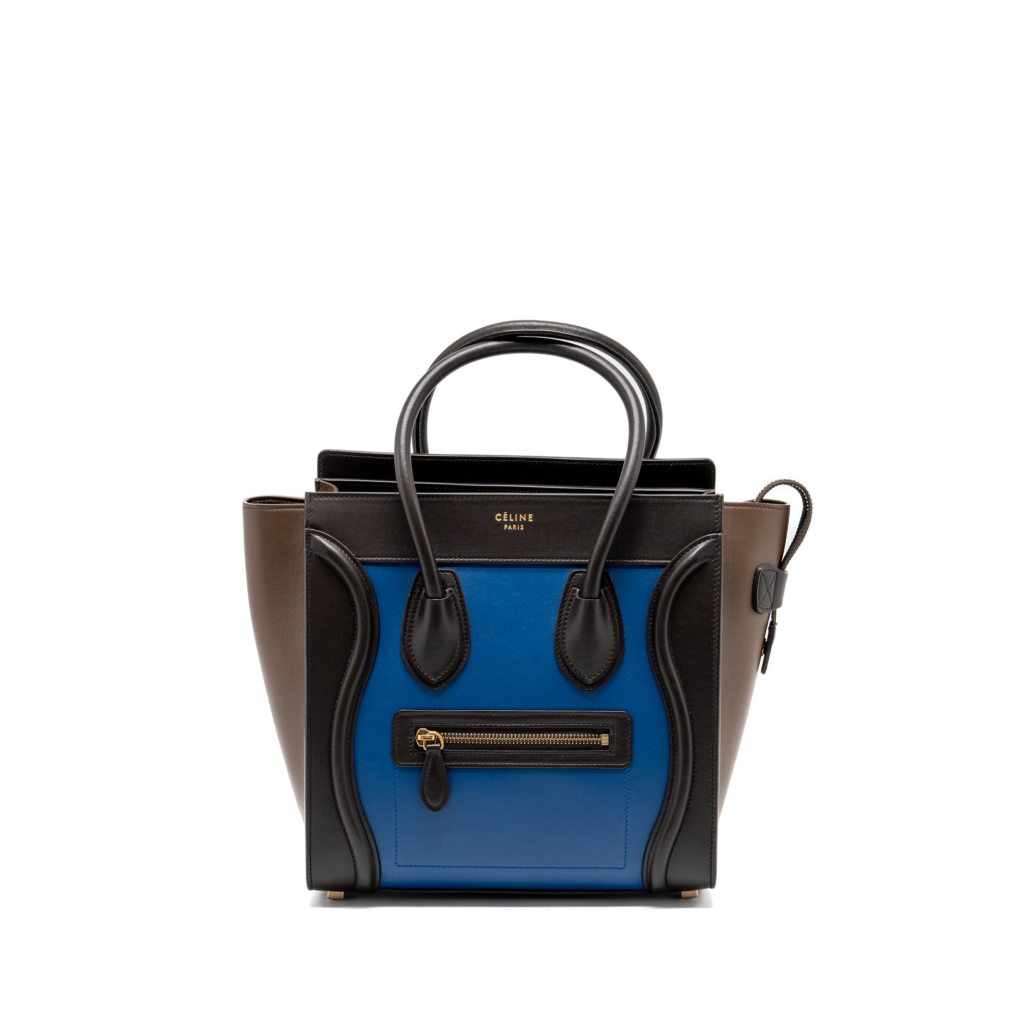 CELINE MICRO LUGGAGE BAG CALFSKIN MULTICOLOUR GHW
