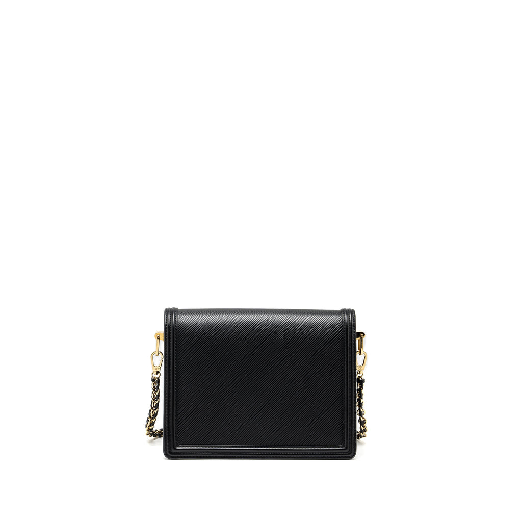 LOUIS VUITTON DAUPHINE MM EPI BLACK GHW