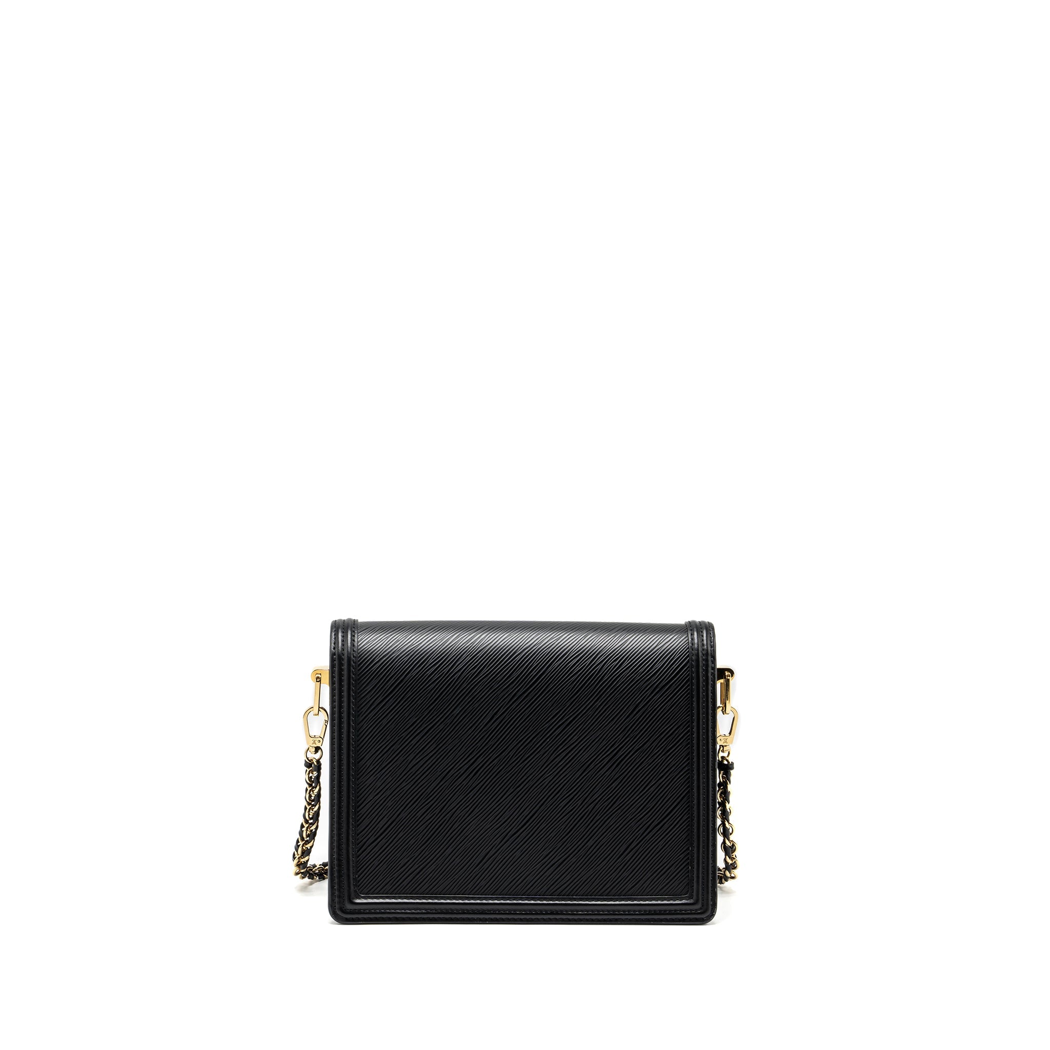 LOUIS VUITTON DAUPHINE MM EPI BLACK GHW